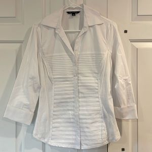 Zac & Rachel white, button-down shirt